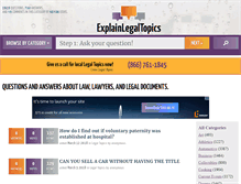 Tablet Screenshot of explainlegaltopics.com